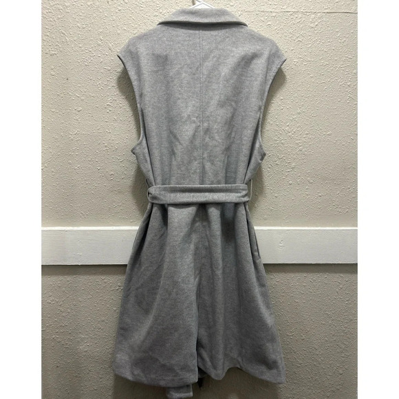 Joie Gray Sleeveless Pea Coat - Picture 2 of 8